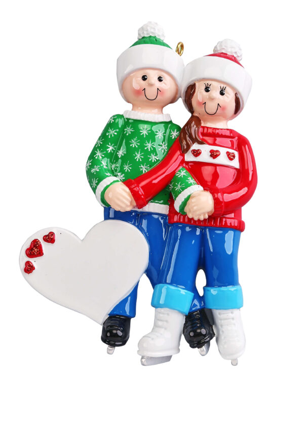 Skating Couple Personalized Christmas