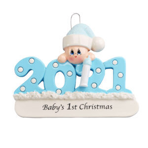 Baby Blue Christmas Tree Ornament
