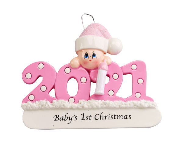 Baby Pink Christmas Tree Ornament