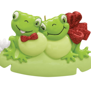 Frog Couple Christmas Ornament