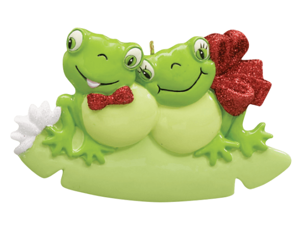 Frog Couple Christmas Ornament