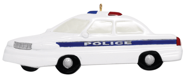 Police Car Christmas Tree Ornament