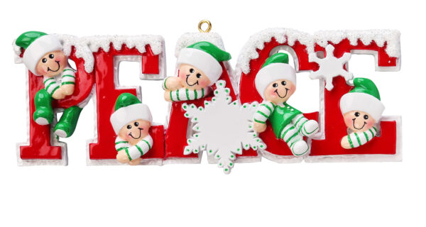 Peace Elves Personalized Christmas