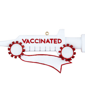 Vaccinated Christmas Tree Ornament