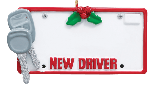 New Driver Personalized Christmas Ornament