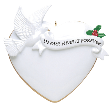 In Our Hearts Christmas Tree Personalized Ornament