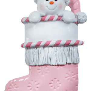 snowbaby stocking pink