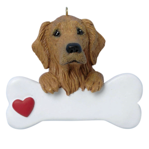 Personalized Golden Retriever Dog Breed Christmas Tree Ornament