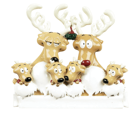 Reindeer Family Christma Tree Ornament