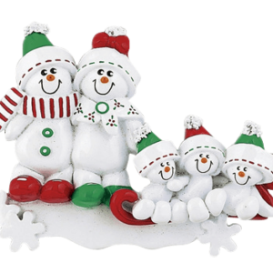 Snowman Sled Family - 5