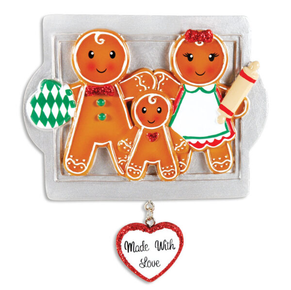 Gingerbread Family of 3