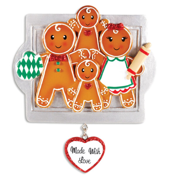 Gingerbread Family of 4
