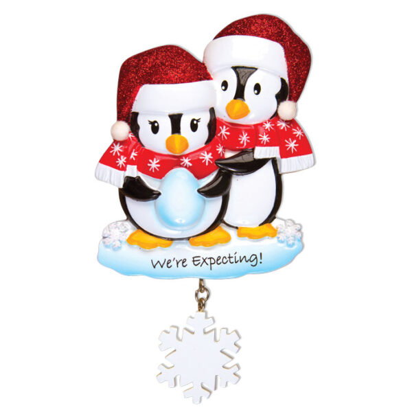 Expecting Penguins Couple Christmas