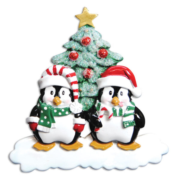 Winter Penguin Couple Personalized