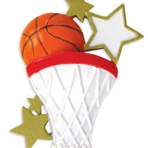 Personalized Basketball Star Christmas Tree Ornament