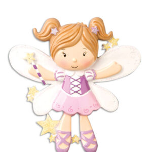 Make all of her Fairy fantasies come true this Christmas with her Personalized Pink Fairy Ornament.