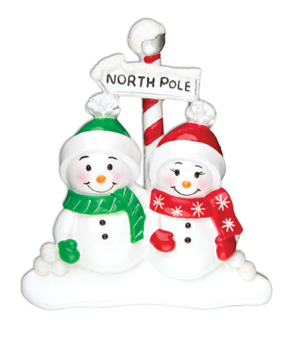 Snow Couple at the North Pole