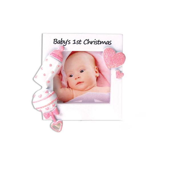 Baby Frame Pink Tree Ornament