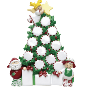Peppermint Tree Personalized Ornament
