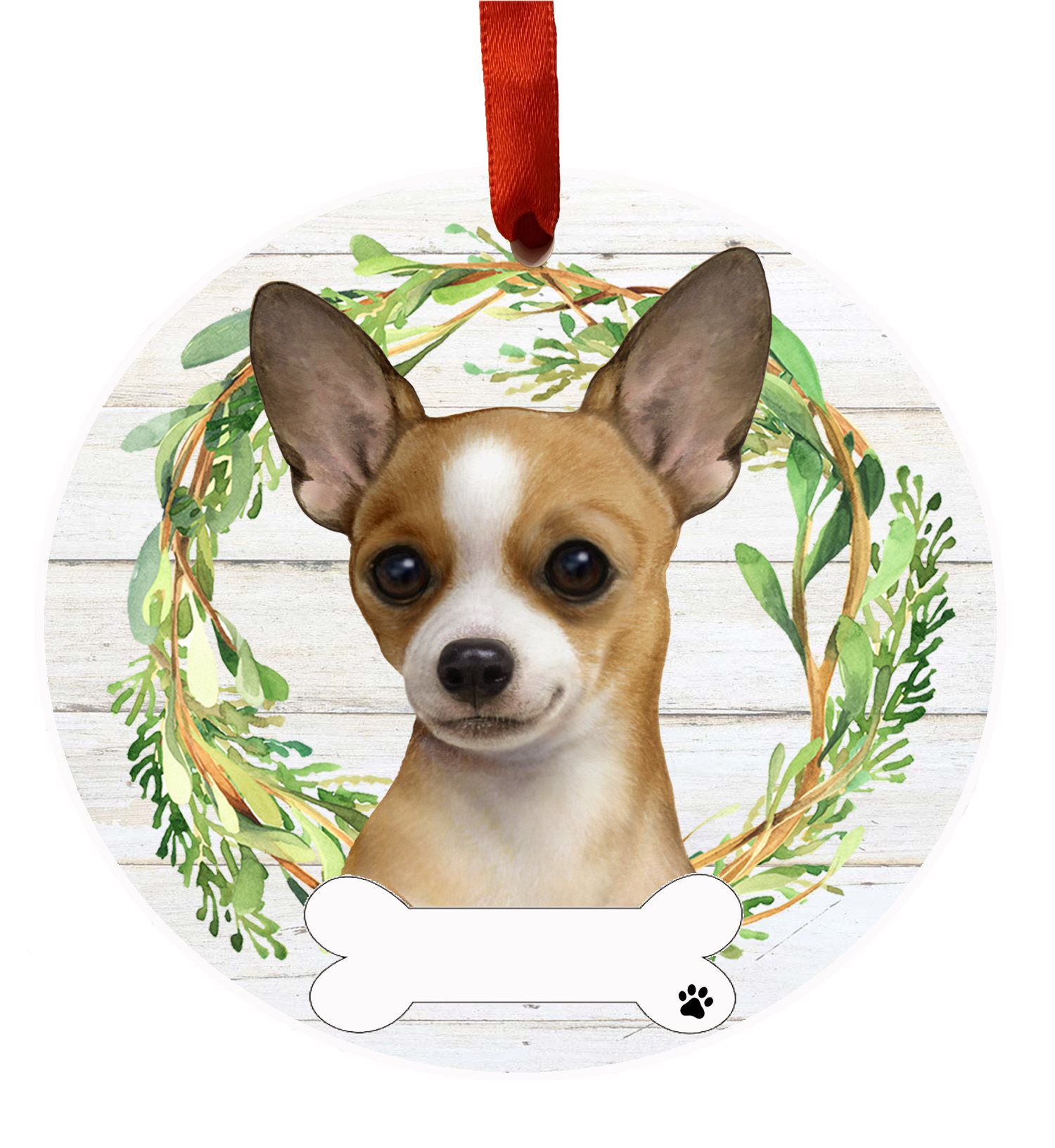 Chihuahua Dog Christmas Tree Ornament