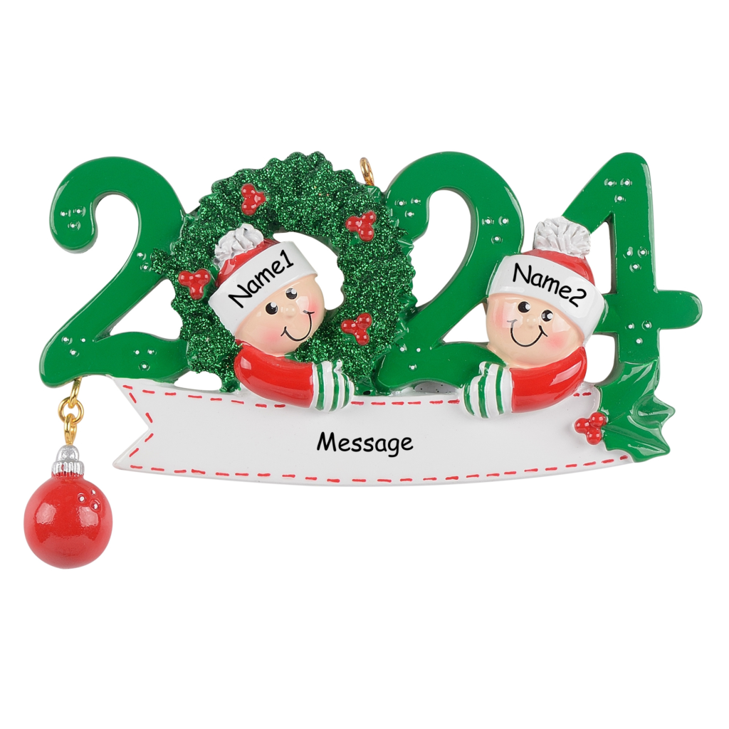 2024 Holiday Family Series Personalized Christmas Ornaments, Family of ...